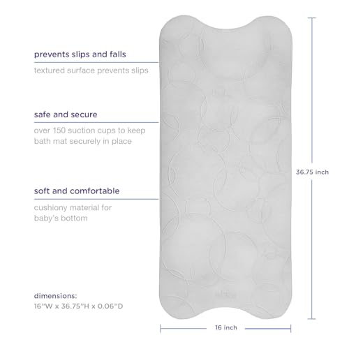 Ubbi Cushioned Non-Slip Bath Mat view 3