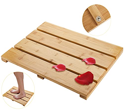 Yarlung Bamboo Bath Mat Wooden view 2