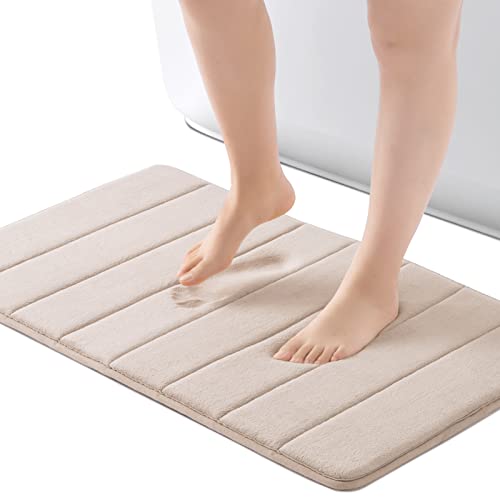 ROSMARUS Memory Foam Bath Mat compact 17x24