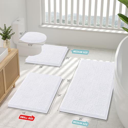Smiry Luxury Chenille Bathroom Rugs view 2