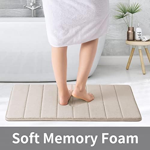 ROSMARUS Memory Foam Bath Mat compact 17x24 - view 3