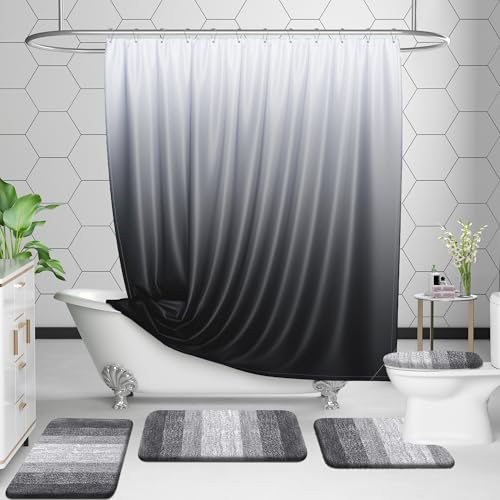 OLANLY Luxury Toilet Rug U-Shaped view 3