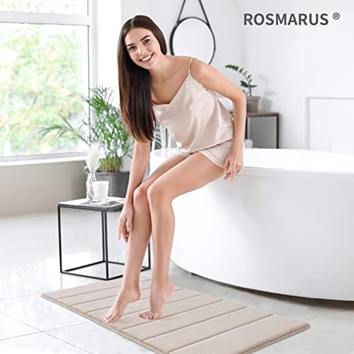 ROSMARUS Memory Foam Bath Mat compact 17x24 - view 2