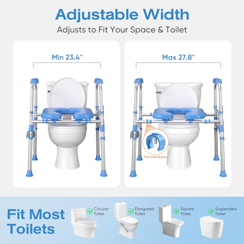 FITGOT Padded Toilet Seat Riser view 4