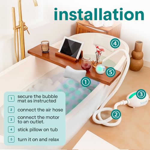 SereneLife Bubble Bath Mat - view 5