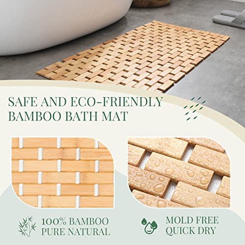 Basic Beyond Bamboo Bath Mat view 3