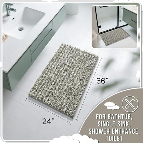 Yimobra 36x24 Chenille Bath Mat view 2