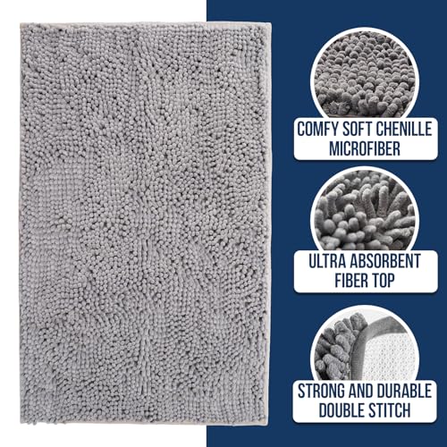 Muddy Mat Chenille Bathroom Rugs view 2