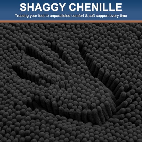 Smiry Luxury Chenille Bathroom Rugs view 3