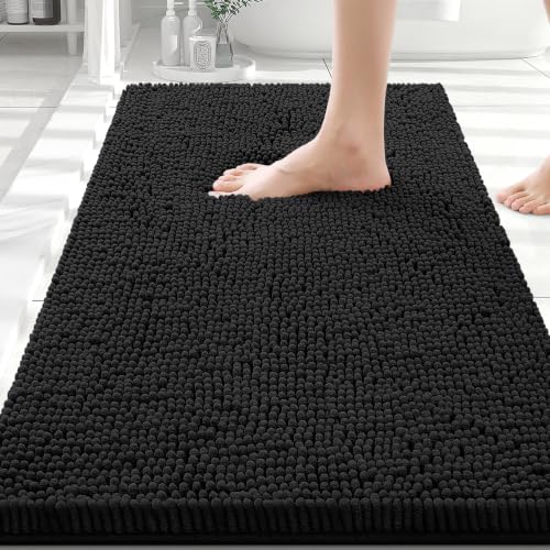 Smiry Luxury Chenille Bathroom Rugs