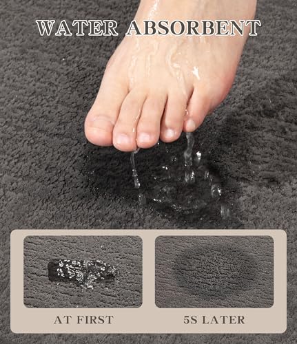 chakme Ultra Thin 3-Piece Bathroom Rug Set view 4