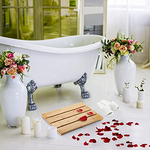 Yarlung Bamboo Bath Mat Wooden view 4