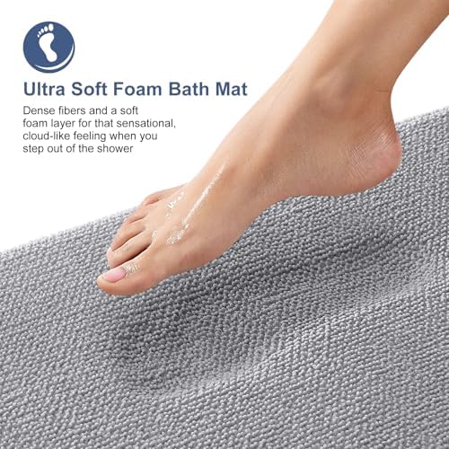 OLANLY Thick Memory Foam Bath Mat 36x24 extra large - view 2