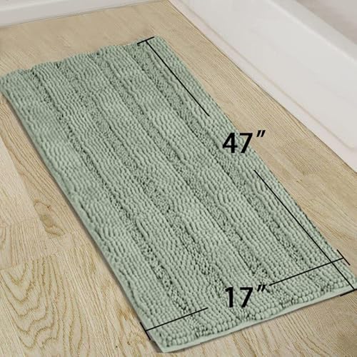 Turquoize Sage Green Bathroom Runner view 5