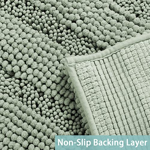 Turquoize Sage Green Bathroom Runner view 4