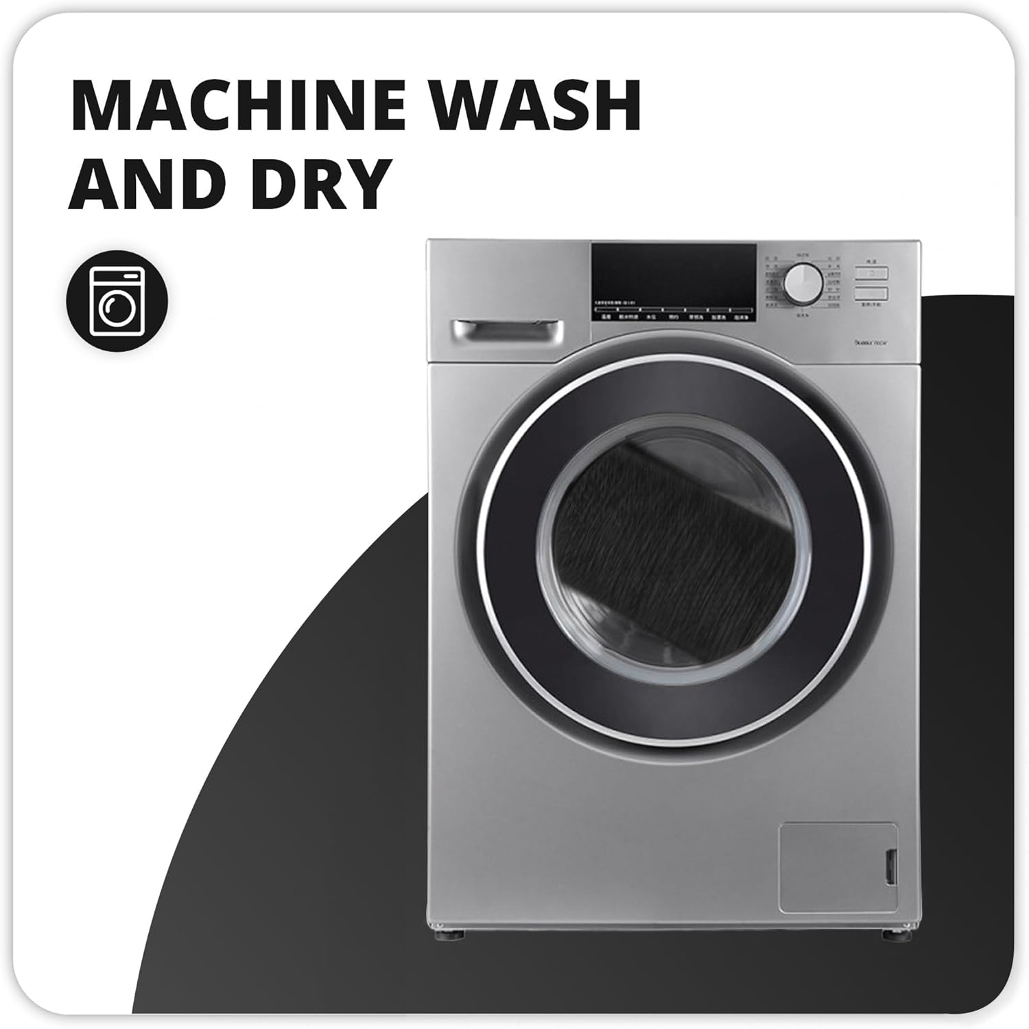 Bath Mat,Ultra Thin Bathroom Rugs,Rubber Bath Mats for Bathroom,No Slip Bath Rugs,Quick Dry,Machine Washable,Low Pile,Absorbent,Shower Outside,Sink,Home Decor Accessories.Black,1'5