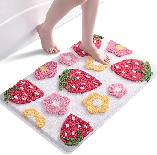 Anybar Strawberry Bath Rug 20x32