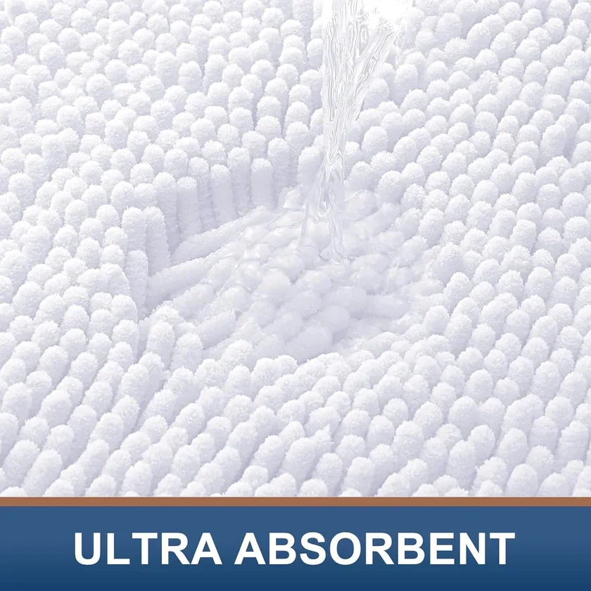 Smiry Luxury Chenille Bathroom Rugs view 4