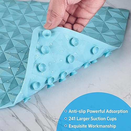 WRISIN Non Slip Bathtub Mat Natural Rubber 16x28 - view 4