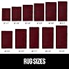 GORILLA GRIP Bath Rug Burgundy Quick-Dry - view 4