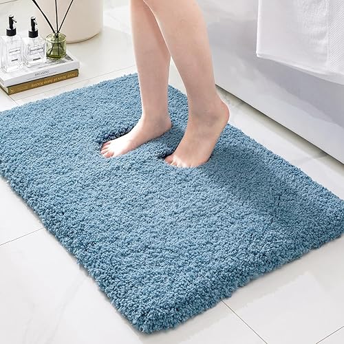 Ruggnovea Ultra Soft Thick Plush Bath Rug in bathroom