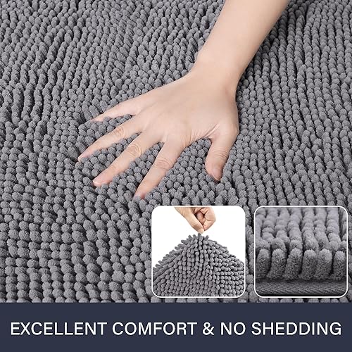 LOCHAS Luxury Shaggy Bath Mat 24x40 - view 5