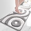 QJHOMO Geometric Pattern Bath Rug 18x26
