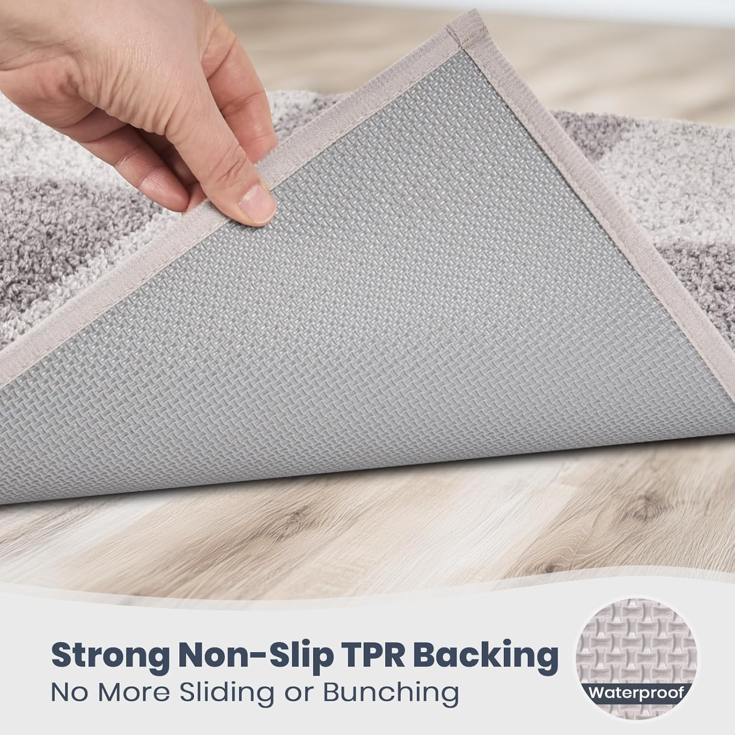 PURRUGS Bathroom Rug Non-Slip Machine Washable 20