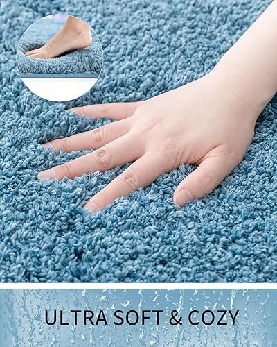 Ruggnovea Ultra Soft Thick Plush Bath Rug in bathroom - view 5