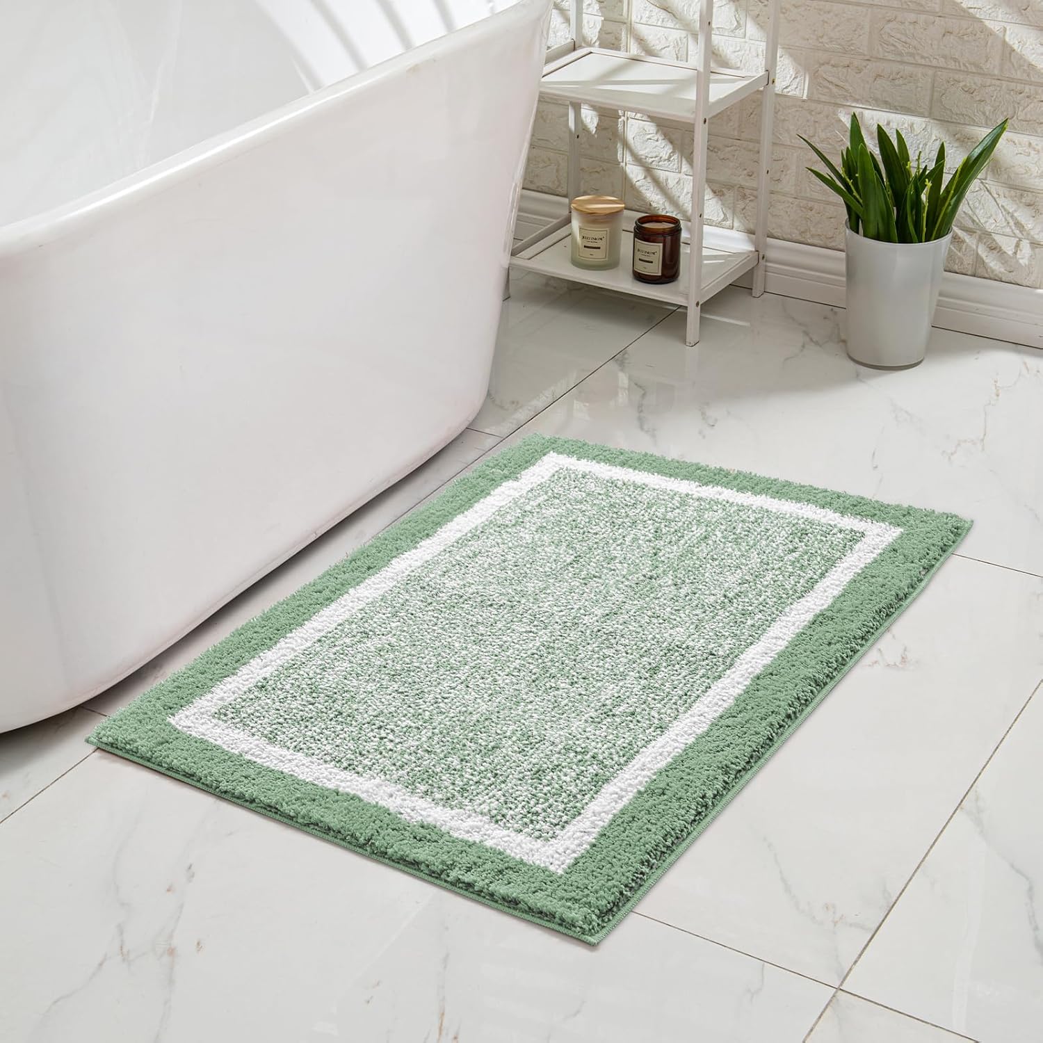 CozeCube Fluffy Non-Slip Bath Rug cushioned comfort