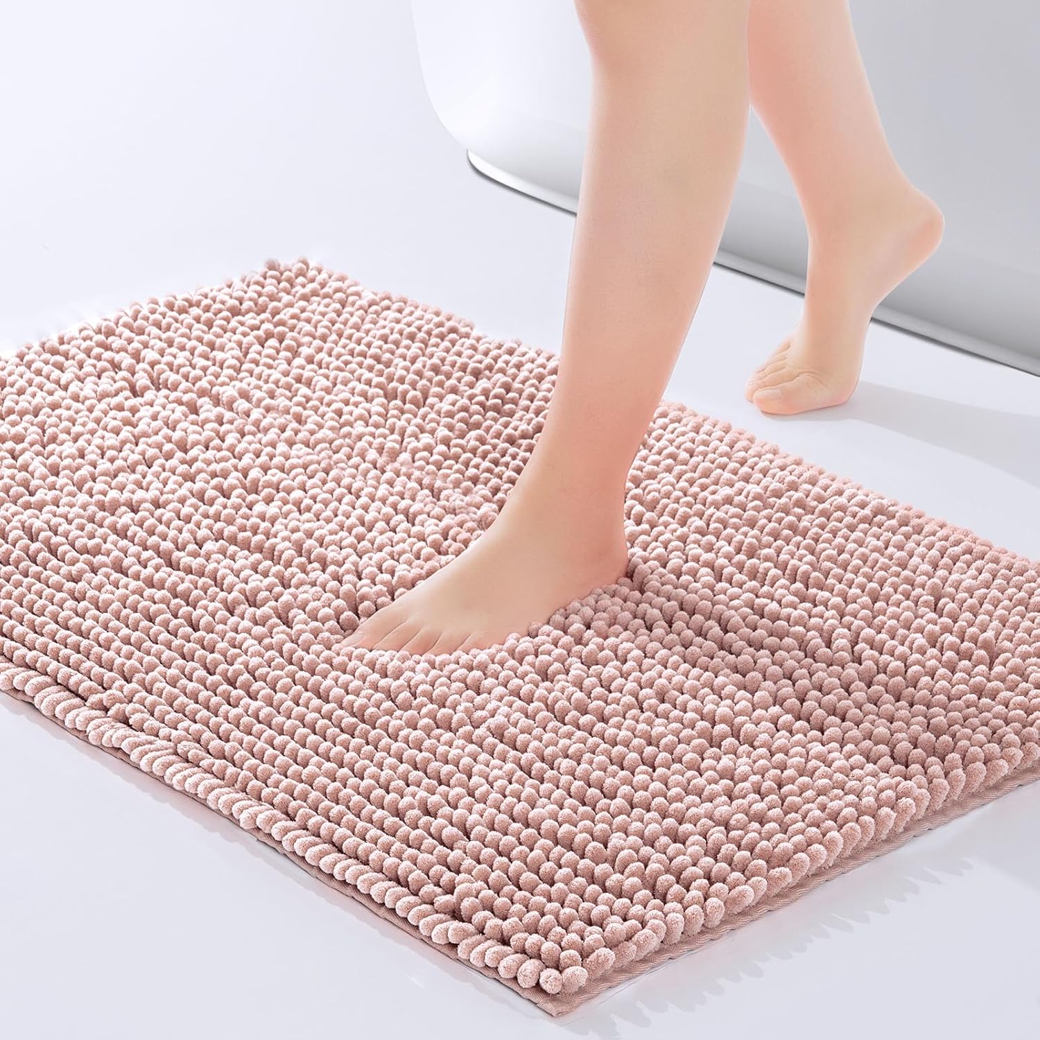 FRESHMINT Chenille Bathroom Rugs Mat 24