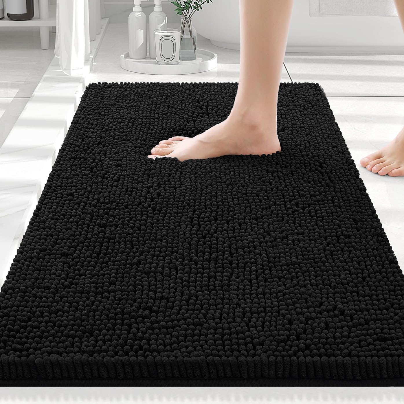 Smiry Luxury Chenille Bath Rug