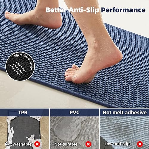 TYUU Super Absorbent Thin Bath Rug 16x24 - view 4