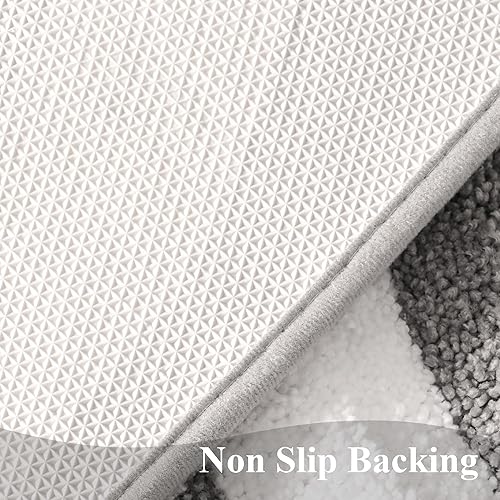 QJHOMO Geometric Pattern Bath Rug 18x26 - view 5