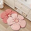 LUMI Flower Bath Rug with plush floral design - view 5
