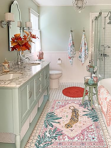 Aldopein Boho Throw Rug with bohemian pattern design - view 2