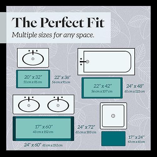 Genteele Memory Foam Bath Mat velvet surface - view 2