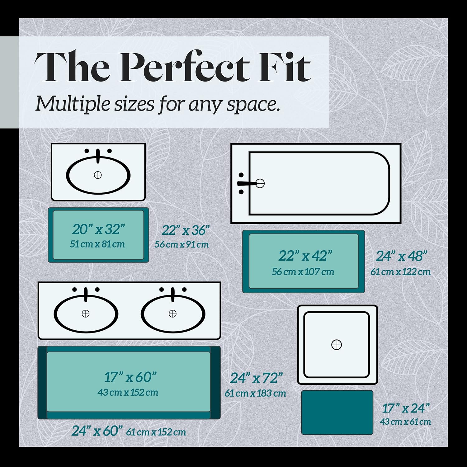 Genteele Memory Foam Bath Mat Non Slip Absorbent Super Cozy Velvet